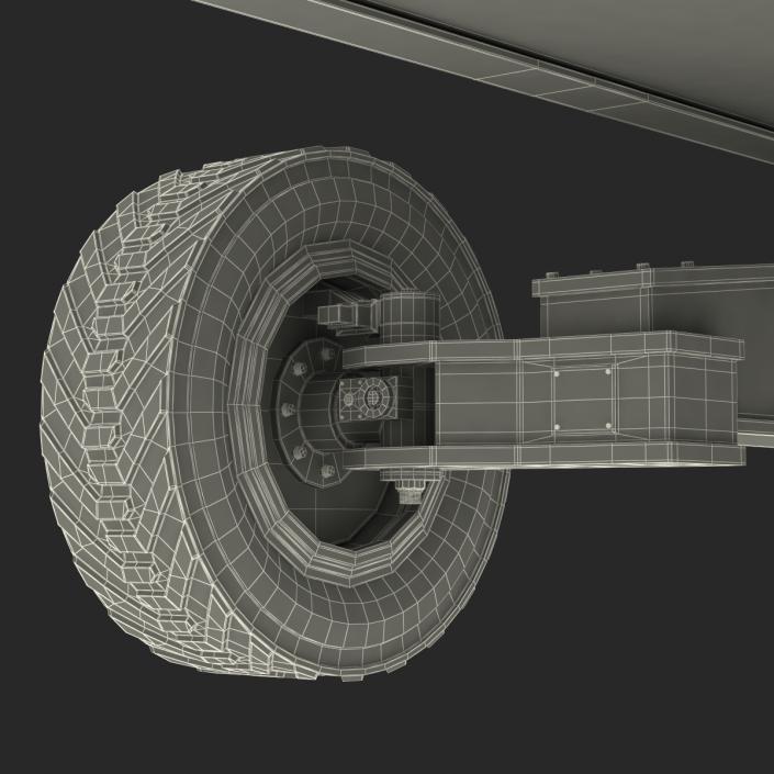 Telescopic Boom Lift JLG 1850 sj Rigged 3D model